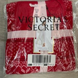 Victoria's Secret Red Thermal Pajama Set
